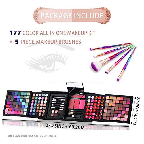 All in One Makeup Kit for Women Full Kit - 177 Ultimate Color Combination Mak...