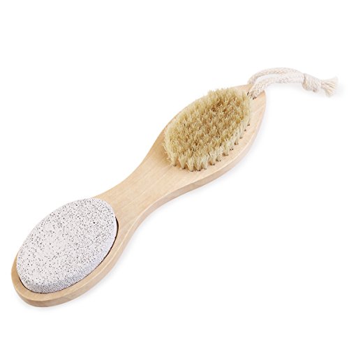 UEETEK 4-in-1 Foot File Nail Brush Callus Reducer Pumice Stone