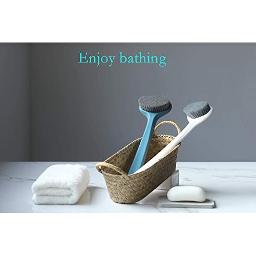 Bath Body Brush, Body Brush with Comfy Bristles Long Handle Gentle Exfoliatio...