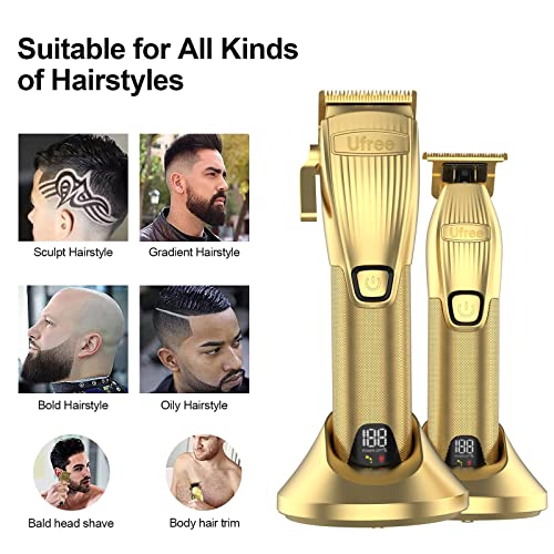 Ufree Hair Clippers and Hair Trimmer Set, 2022 Newest Upgrade Professional Ba...