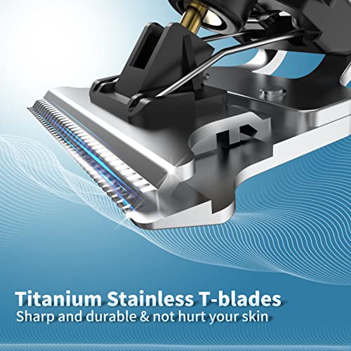 Ufree Hair Clippers for Men, Cordless Beard Trimmer Shaver Electric T Blade H...