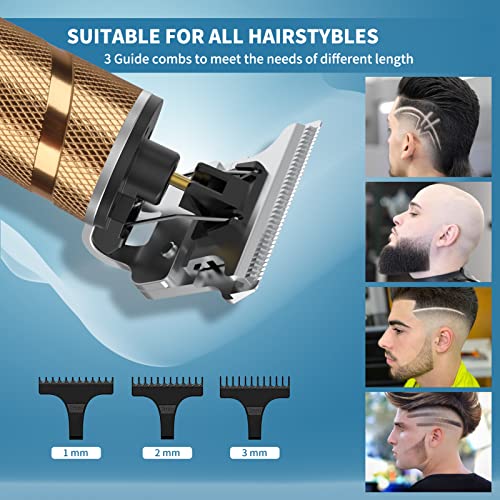 Ufree Hair Clippers for Men, Cordless Beard Trimmer Shaver Electric T Blade H...