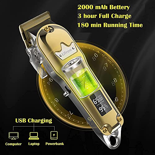 Ufree Hair Clippers for Men Professional Hair Cutting Kit, Cordless Clippers ...