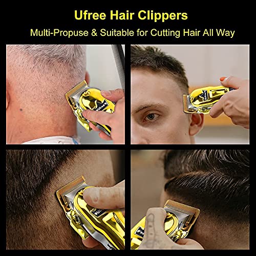 Ufree Hair Clippers for Men Professional Hair Cutting Kit, Cordless Clippers ...