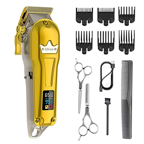 Ufree Hair Clippers for Men Professional Hair Cutting Kit, Cordless Clippers ...