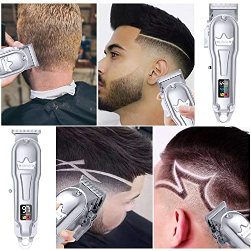 Ufree Hair Clippers for Men + T-Blade Trimmer Kit, Professional Hair Cutting ...
