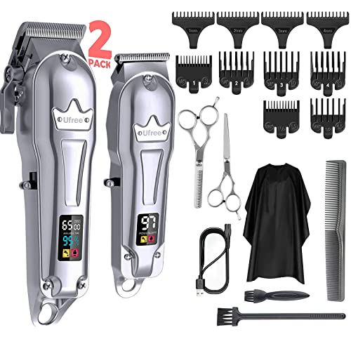 Ufree Hair Clippers for Men + T-Blade Trimmer Kit, Professional Hair Cutting ...