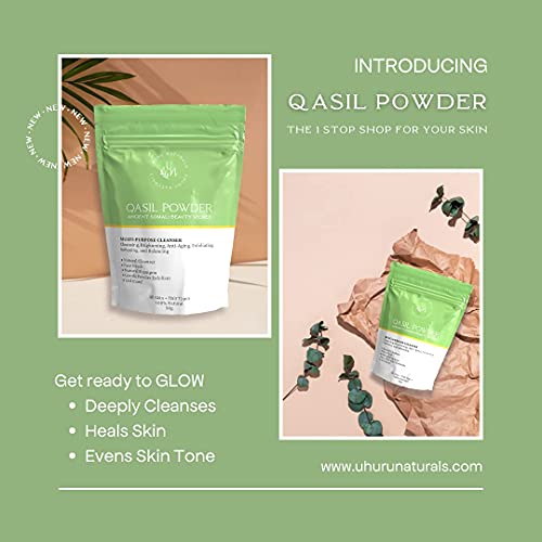 Uhuru Naturals Qasil Powder 20 Grams – Ancient Somali Beauty Secret, Gentle D...