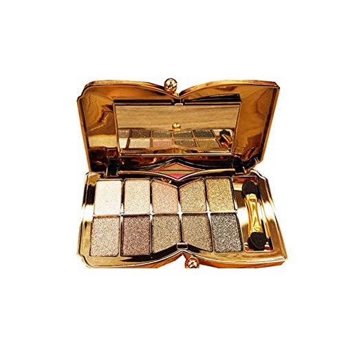 Glitter Eyeshadow Palette,10 Colors Sparkle Shimmer Eye Shadow Highly Pigment...