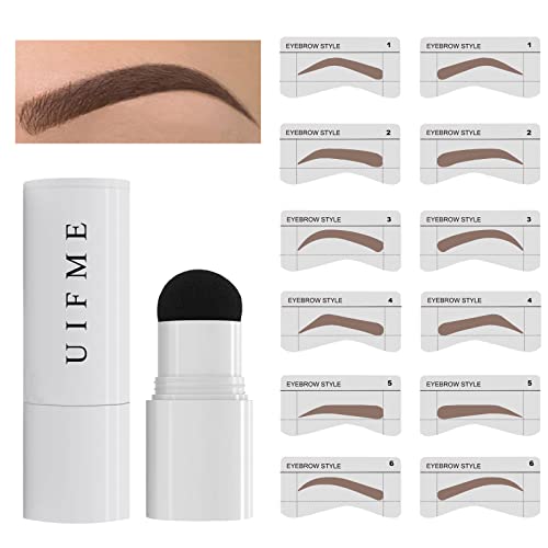 Eyebrow Stamp Stencil Kit One Step Brow Stamp Kit Waterproof Eyebrow Stencil ...