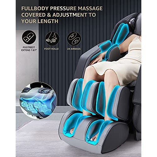 UIIU Massage Chair Full Body Massage Chairs Heated Zero Gravity Massage Chair...