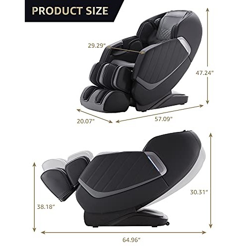 UIIU Massage Chair Full Body Massage Chairs Heated Zero Gravity Massage Chair...