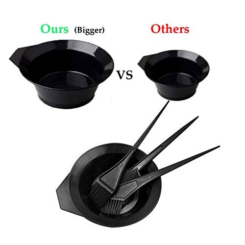 Uleade 20 Pieces Hair Dye Coloring Kit, Hair Tinting Bowl, Dye Brush, Ear Cov...
