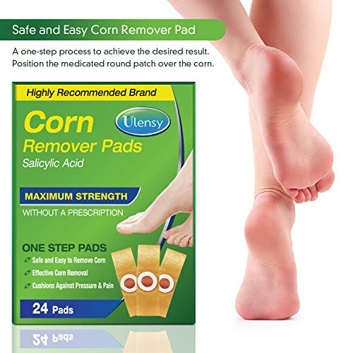 Corn Remover, 24 Corn Remover Pads, Toe Corn and Callus Removal, Corn Treatme...