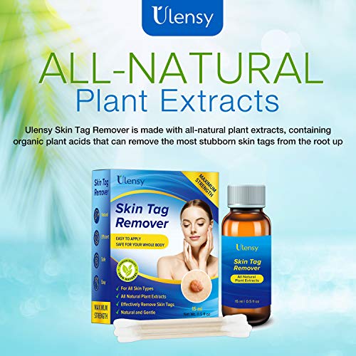 Ulensy Skin Tag Remover, All-Natural Formulation Skin Tag Removal, Fast-Actin...