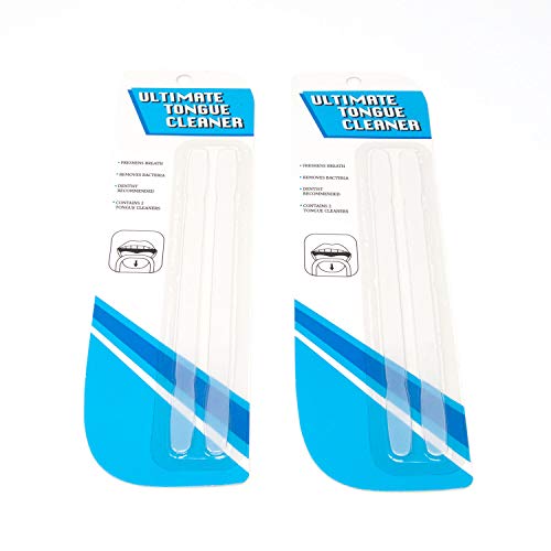 Ultimate Tongue Cleaner | 4 Pack Tongue Scraper | Gentle and Effective Cleani...