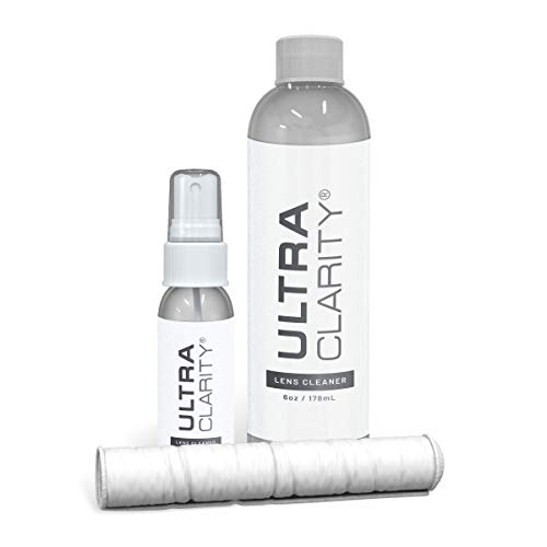 ULTRA CLARITY Eyeglass Lens Cleaning Spray 7oz Value Pack, 1oz Spray, 6oz Ref...