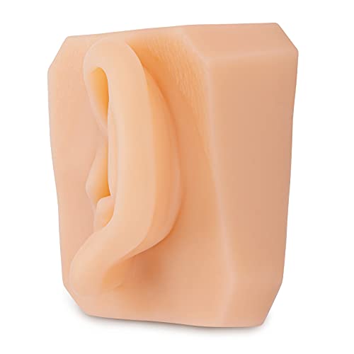 Ultrassist Soft Silicone Left Ear for Practicing Suture, Silicone Flexible Mo...