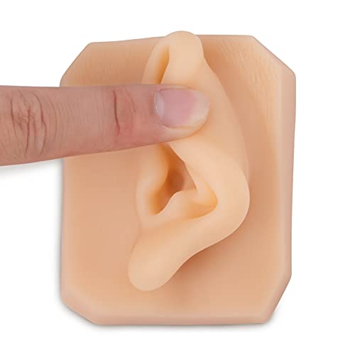 Ultrassist Soft Silicone Left Ear for Practicing Suture, Silicone Flexible Mo...