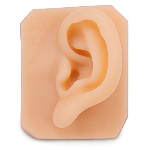 Ultrassist Soft Silicone Left Ear for Practicing Suture, Silicone Flexible Mo...
