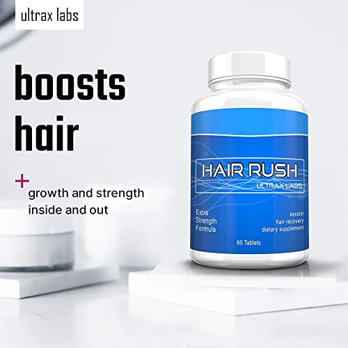 Ultrax Labs Hair Rush | Maxx Hair Growth & Anti Hair Loss Nutrient Solubilize...