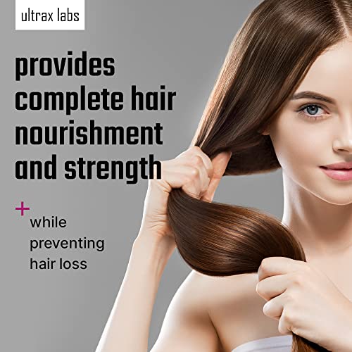 Ultrax Labs Hair Rush | Maxx Hair Growth & Anti Hair Loss Nutrient Solubilize...