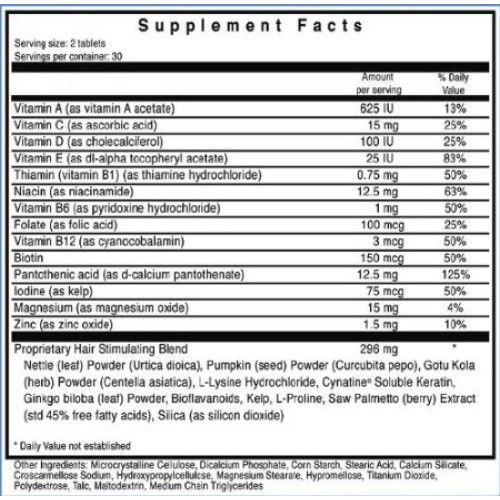 Ultrax Labs Hair Rush | Maxx Hair Growth & Anti Hair Loss Nutrient Solubilize...