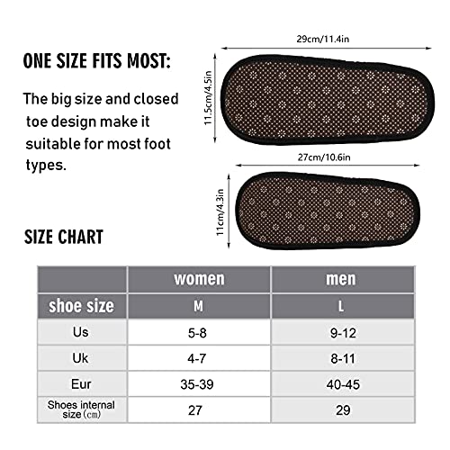 Reindeer Christmas Mens Slippers, Soft Memory Foam Non-Slip Indoor House Slip...