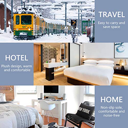 Reindeer Christmas Mens Slippers, Soft Memory Foam Non-Slip Indoor House Slip...