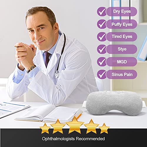 Lavender Eye Mask, Aromatherapy Weighted Eye Mask for Dry Eyes, Sleep Mask fo...