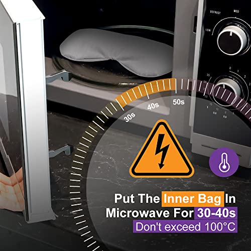 Lavender Eye Mask, Aromatherapy Weighted Eye Mask for Dry Eyes, Sleep Mask fo...