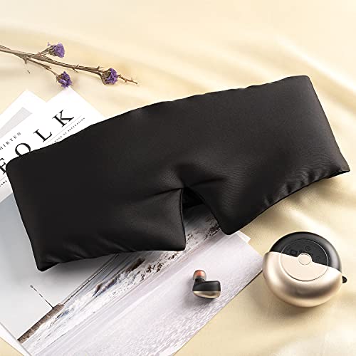 Silk Sleep Mask, Umisleep Eye Mask for Sleeping, Lightweight Blocking Light S...