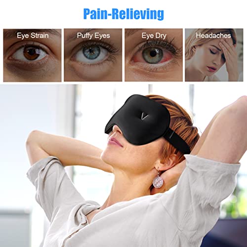 Weighted Eye Mask, Umisleep Pain Relief Cold Therapy Eye Pillow for Migraine ...
