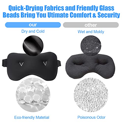 Weighted Eye Mask, Umisleep Pain Relief Cold Therapy Eye Pillow for Migraine ...