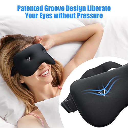 Weighted Eye Mask, Umisleep Pain Relief Cold Therapy Eye Pillow for Migraine ...
