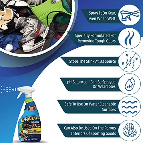 UN-DUZ-IT Sports Gear Odor Killer, Professional Strength Odor Eliminator for ...