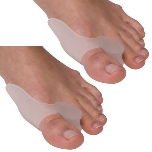 UNAKIM--1Pair Silicone Gel Toe Spacer Separator Straightener Spreader Bunion ...