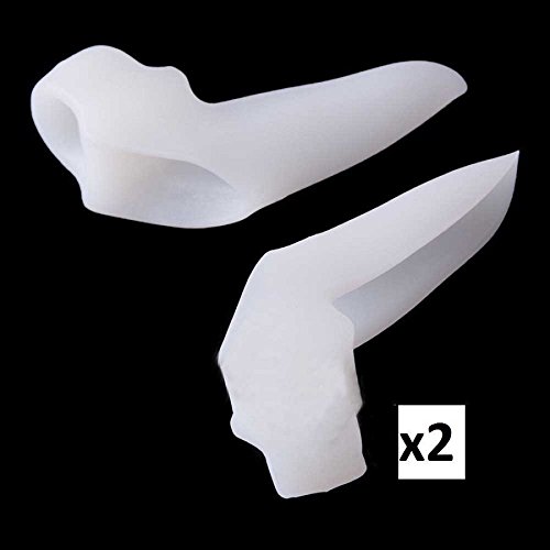 UNAKIM--1Pair Silicone Gel Toe Spacer Separator Straightener Spreader Bunion ...