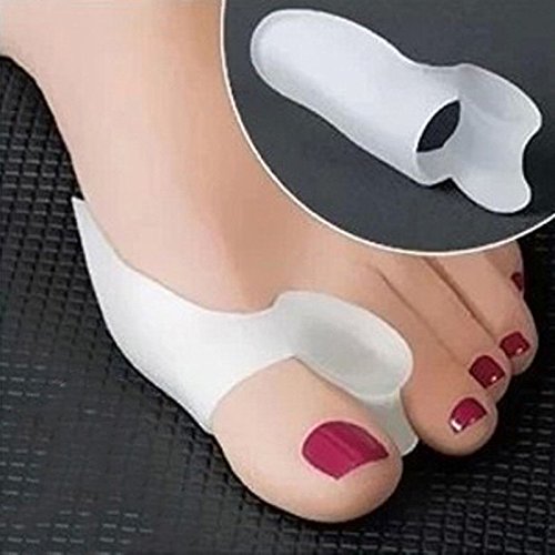 UNAKIM--1Pair Silicone Gel Toe Spacer Separator Straightener Spreader Bunion ...