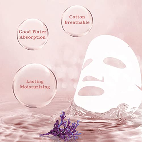 Unaone Compressed Facial Mask Sheet, 100 Count Disposable DIY Natural Face Co...