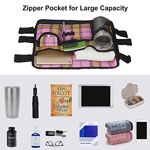 Double Sided Walker Bag, Walker Organizer Pouch Tote for Rollator and Folding...