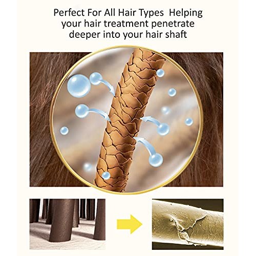 uncn Deep Conditioning Heat Cap Hair Steamer Microwavable Hot Cap for Steamin...