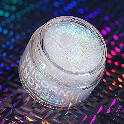 Unicorn Snot Biodegradable Holographic Body Glitter Gel for Body, Face, Hair ...