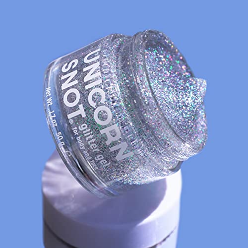 Unicorn Snot Holographic Body Glitter Gel for Body, Face, Hair - Vegan & Crue...