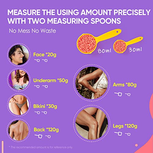 Unicornfun Wax Kit for Hair Removal - Digital Display Wax Warmer with 2.2LB R...