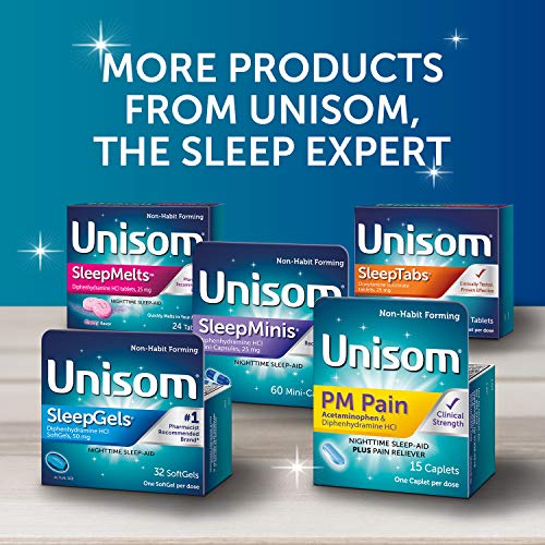 Unisom SleepGels, Nighttime Sleep-aid, Diphenhydramine HCI 50 mg, 32 SoftGels