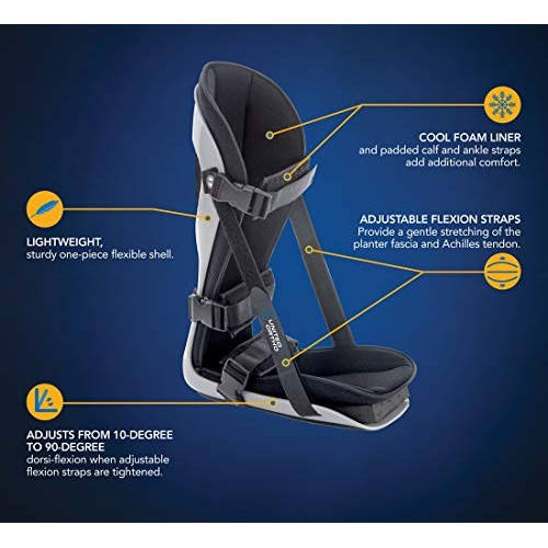 United Ortho Plantar Fasciitis Adjustable Leg Support Brace Fits Right or Lef...
