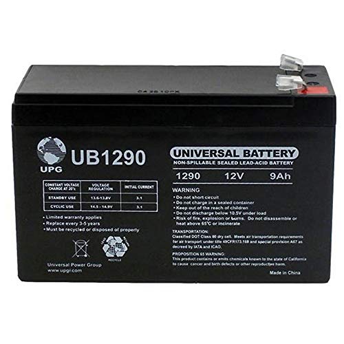 Universal Power Group UPG UB1290 9Ah Sealed Lead-Acid AGM 12 Volt Battery