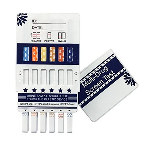12 Panel Dip Card Test Kit, Pack of 5 Units, FDA Cleared, CLIA Waived and OTC...