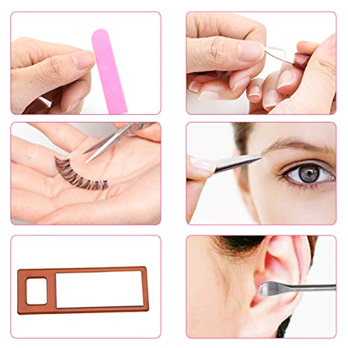 18pcs Makeup Brush Manicure Set Grooming Kit Nail Clippers Nail File Cuticle ...